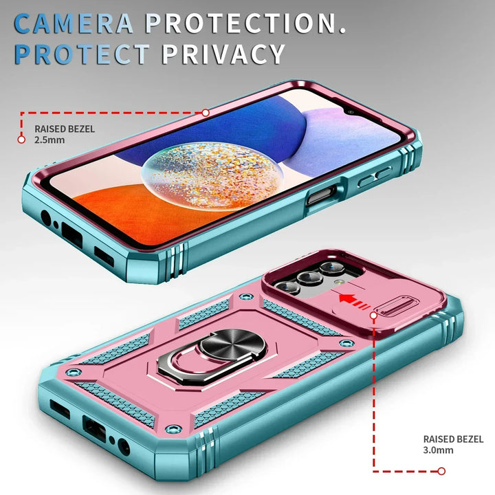 Heavy Duty Armor Case for Samsung Galaxy S24, S23, A54 – Shockproof, Dual Layer, With Ring, Anti-Fingerprint