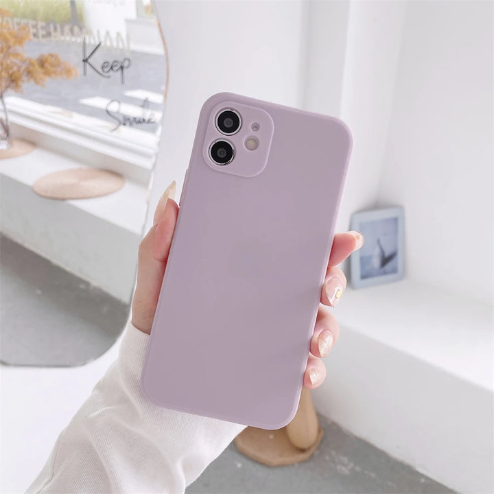 Cute Liquid Silicone Shockproof Phone Case for Xiaomi with Lanyard Necklace Strap