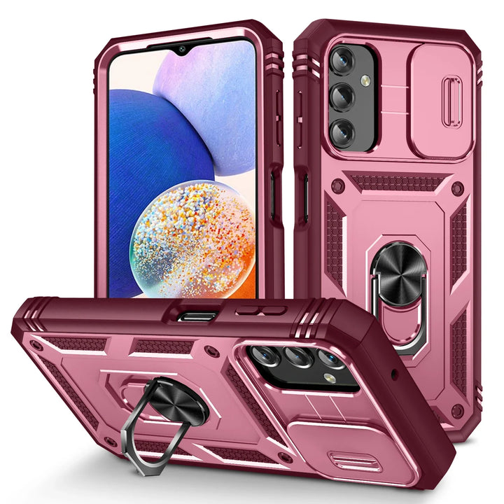 Heavy Duty Armor Case for Samsung Galaxy S24, S23, A54 – Shockproof, Dual Layer, With Ring, Anti-Fingerprint