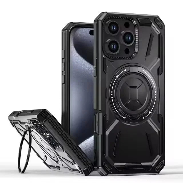 Magnetic Shockproof Bumper Armor Case for iPhone 16 Pro Max 11-16