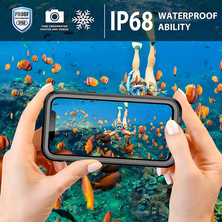 IP68 Waterproof Case For iPhone 16 15 Pro Max 14 13 12 11 Shockproof Heavy Duty iPhone Case
