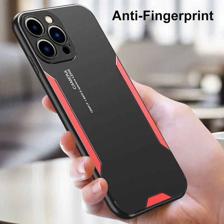 Luxury Metal Matte Silicone Case for iPhone 13 Mini, 12, 11, Pro Max, X, XR, 8, 7 Plus, SE – Shockproof & Stylish