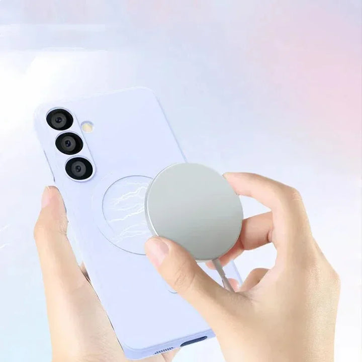 Liquid Silicone MagSafe Case for Samsung Galaxy S25 Ultra Plus FE – Wireless Charging Compatible & Anti-Fingerprint