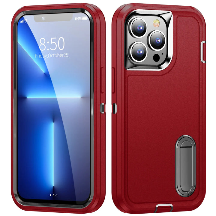 Heavy Armor Shockproof Defend Phone Case for iPhone 12-15 Pro Max