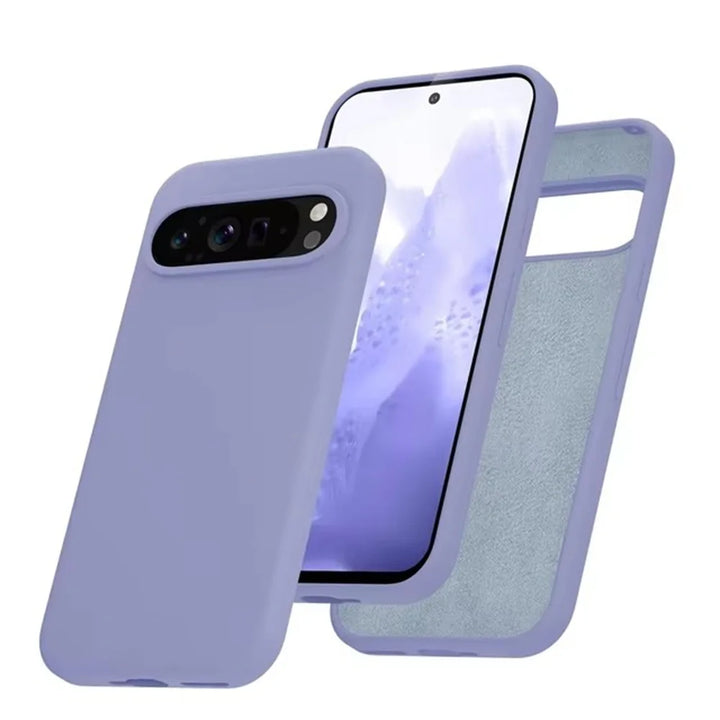 Liquid Silicone Case for Google Pixel 9 Pro – Soft Touch Matte Shockproof Back Cover