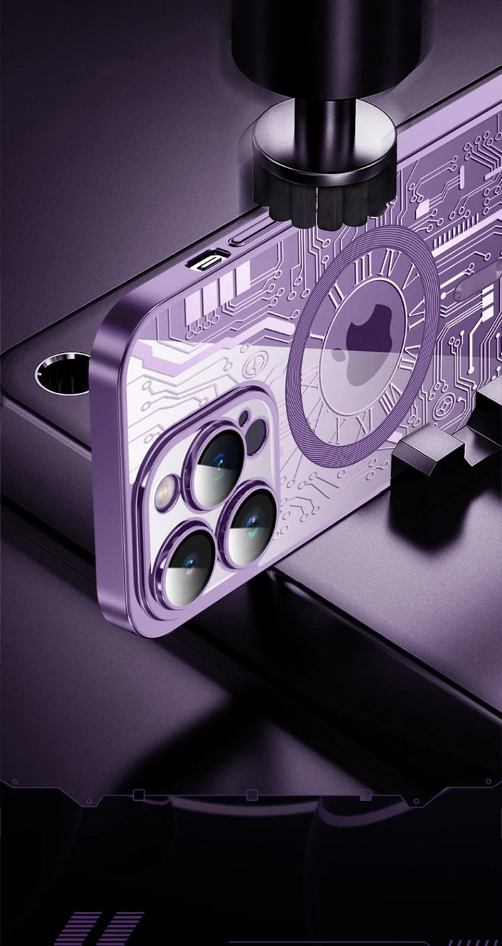 Luxury Plating For Magsafe Wireless Charge Case For iPhone 11 12 13 14 15 16 Pro Max Plus Phone Cases Soft Magnetic Bumper Cover