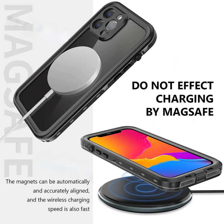 IP68 Waterproof Case For iPhone 16 15 Pro Max 14 13 12 11 Shockproof Heavy Duty iPhone Case