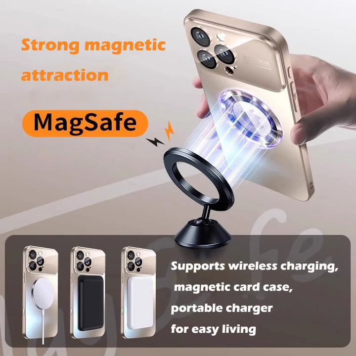 Bumper Matte Magnetic iPhone Case with Full Camera Lens Protection – MagSafe Wireless Charging iPhone Cover