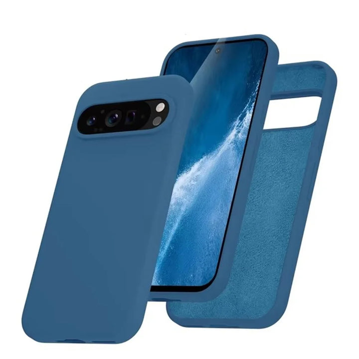 Liquid Silicone Case for Google Pixel 9 Pro – Soft Touch Matte Shockproof Back Cover