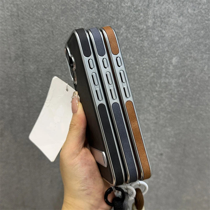 Flip Leather Stand Case for iPhone 11-16 Pro Max Plus, Shockproof