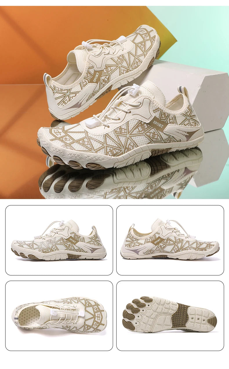 Barefoot Wading Shoes Men Women Mesh Quick-Drying Beach Shoes Outdoor Non-Slip Swimming Shoes Unisex Water Sports Shoes