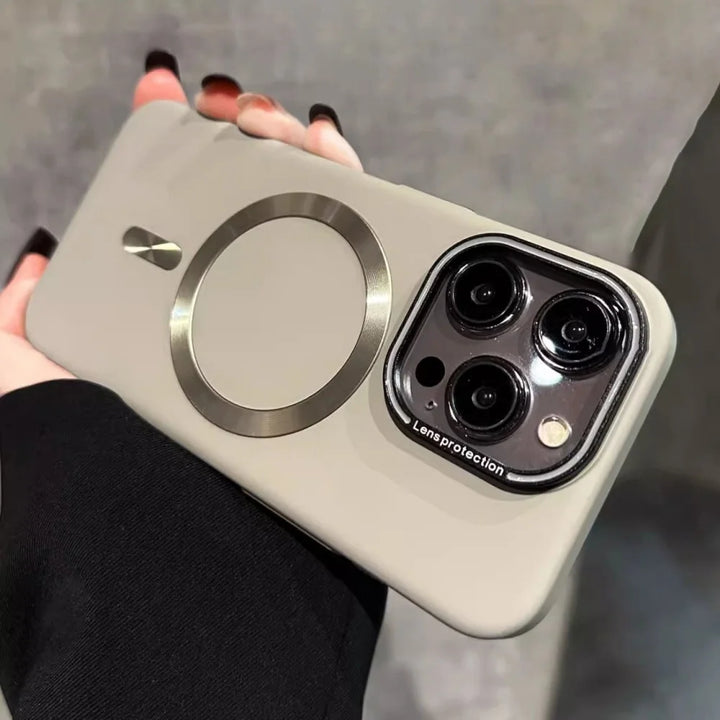 Luxury Matte Laser MagSafe Case for iPhone 16, 15 Pro Max – Ultra-Thin Shockproof Hard Cover in Multiple Colors