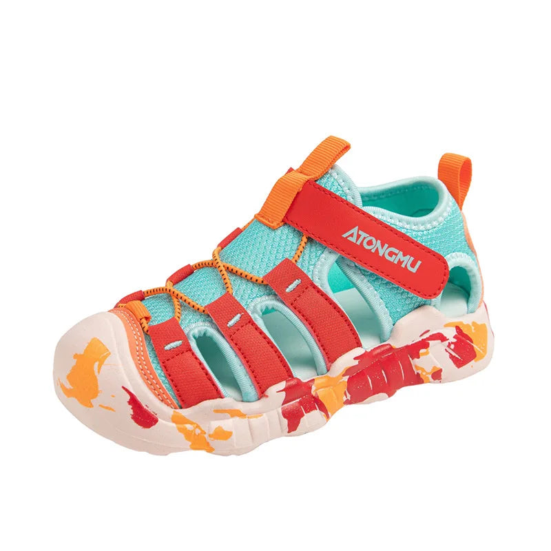 Boys Girls Unisex Sandals Summer Toddler Barefoot Beach Sandals Non-slip Comfort Versatile School Outdoor Water Shoes