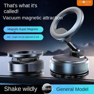 Super flexible car phone holder with multiple usage scenarios on a blue gradient background