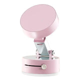 Pink phone holder with stand on a white background