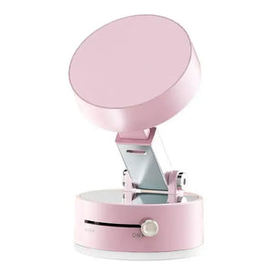 Pink phone holder with stand on a white background