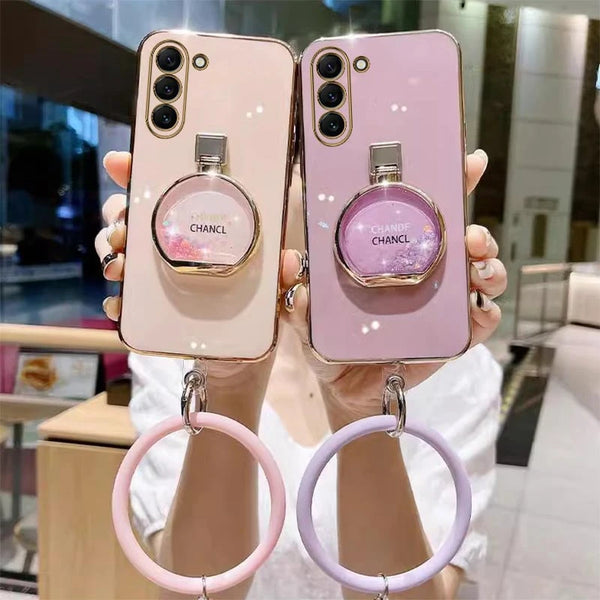 Parfümflaschen-Beschichtungshülle für Samsung S20/S21/S22/S23/S24, Telefonhalter