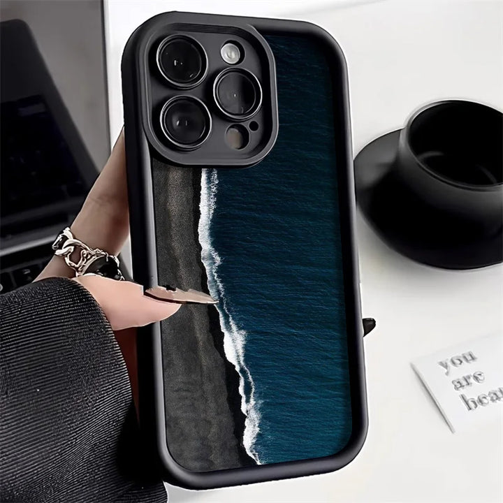 Soft candy liquid silicone phone case with matte finish for iPhone models, featuring camera protection.