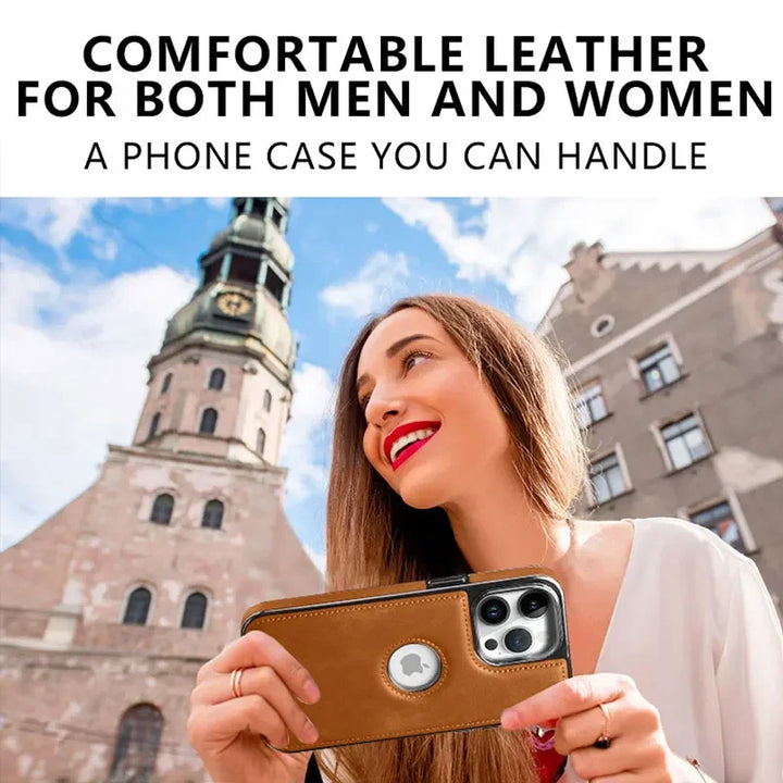 Business Leather Phone Case for iPhone 11 12 13 14 15 16 Pro Max Plus Magsafe