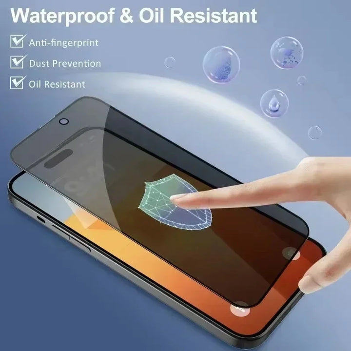5-Pack Full Coverage Privacy Tempered Glass for iPhone 6–16 Series – Anti-Spy, Anti-Scratch, Water-Resistant