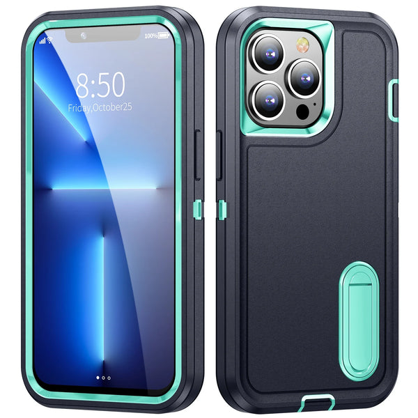 Heavy Armor Shockproof Defend Phone Case for iPhone 12-15 Pro Max