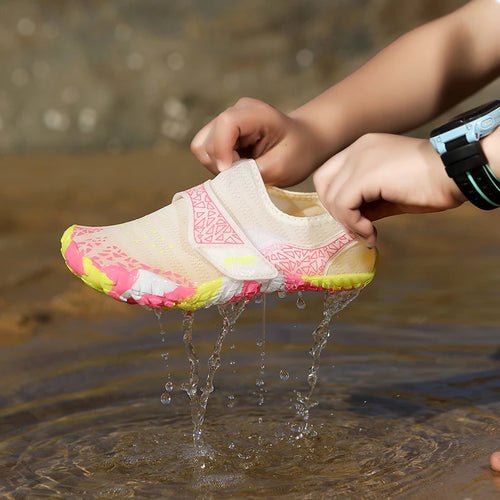 KID's Summer Wading Shoes Parent-Child Vacation Beach Swimming Shoes Student Quick Drying Beach Game Shoes Aqua Shoes 29-38#