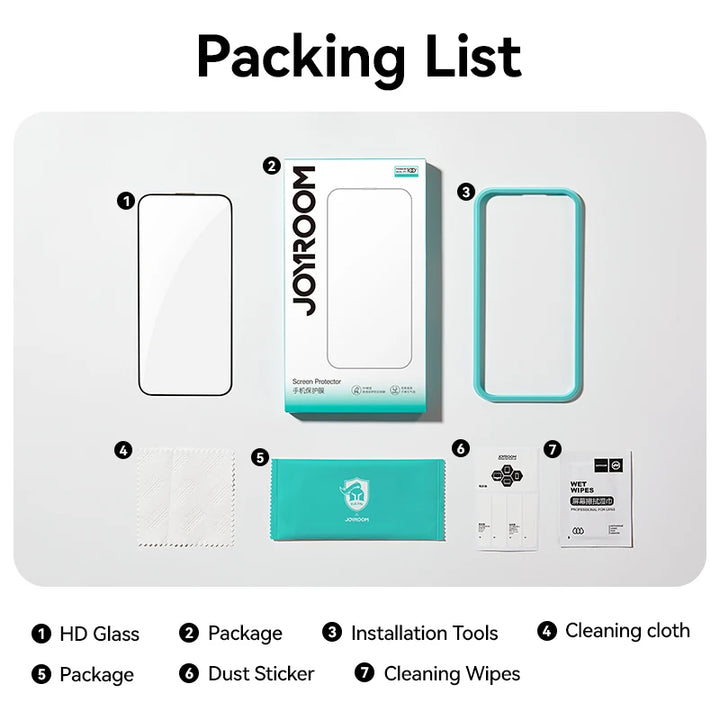 Tempered Glass HD Screen Protector 1–3pcs for iPhone 11 to iPhone 16 Pro Max – Scratch-Resistant, Clear, Anti-Shatter
