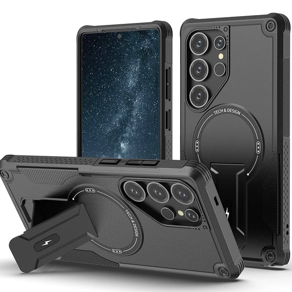 Magnetic Shockproof Kickstand Case for Samsung Galaxy S25, A56, A36, A26, A15, A14