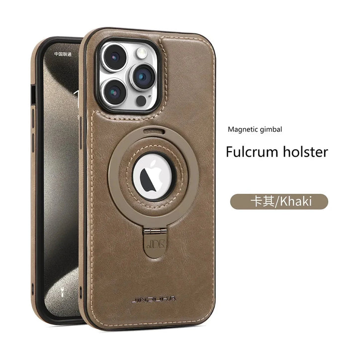 Luxury invisible ring holder iPhone case with MagSafe compatibility, shockproof design, fits iPhone 11, 12, 13, 14, 15, and 16 Pro Max.