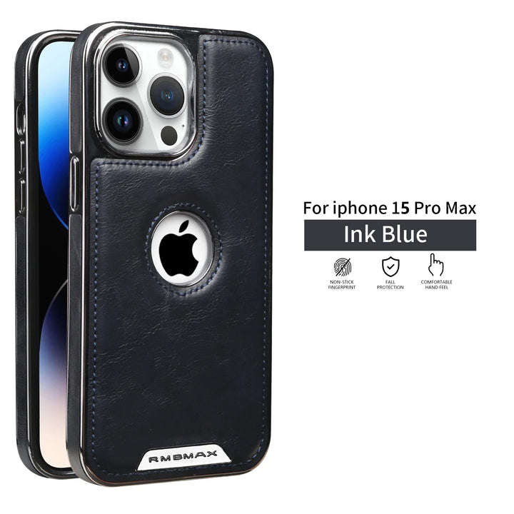 Business Leather Phone Case for iPhone 11 12 13 14 15 16 Pro Max Plus Magsafe