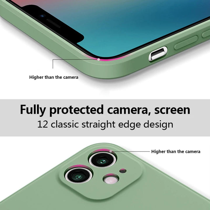 Cute Liquid Silicone Shockproof Phone Case for Xiaomi with Lanyard Necklace Strap