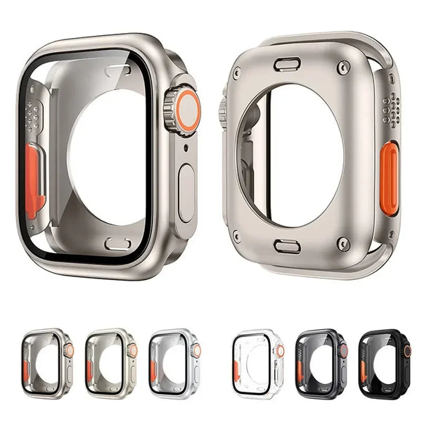 Apple Watch screen protector case – Hard PC bumper cover for full protection.
