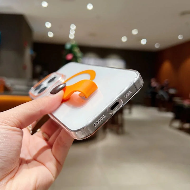 Clear MagSafe iPhone 16 Case with Wrist Strap and Finger Ring