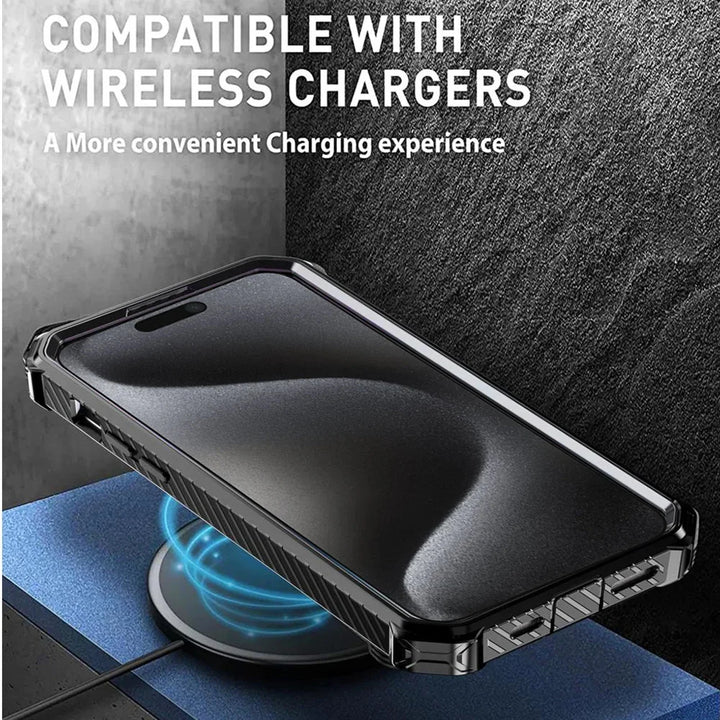 Magnetic Shockproof Bumper Armor Case for iPhone 16 Pro Max 11-16