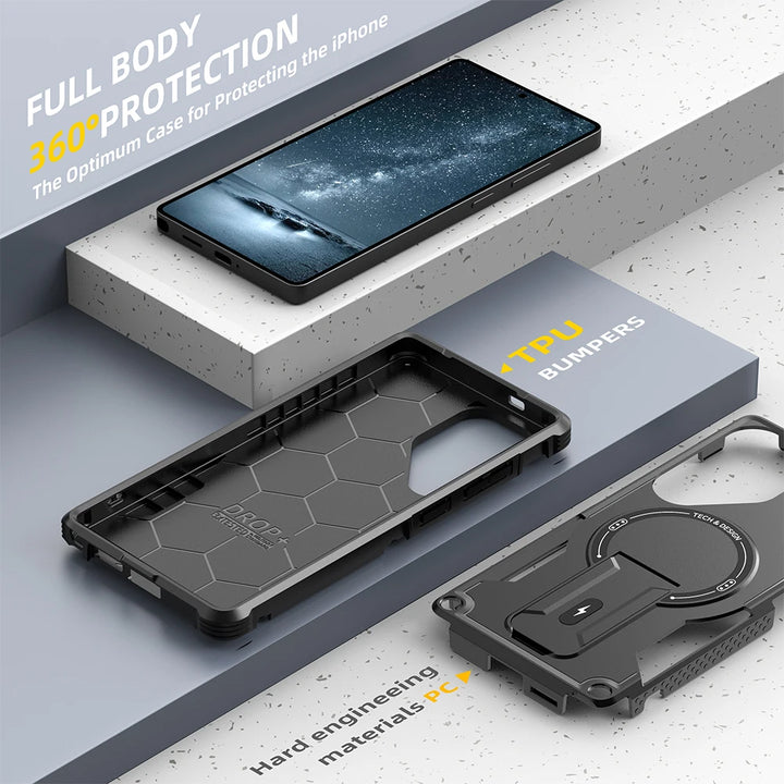Magnetic Shockproof Kickstand Case for Samsung Galaxy S25, A56, A36, A26, A15, A14