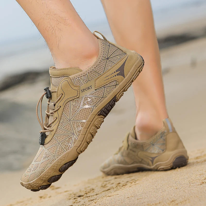 Barefoot Wading Shoes Men Women Mesh Quick-Drying Beach Shoes Outdoor Non-Slip Swimming Shoes Unisex Water Sports Shoes