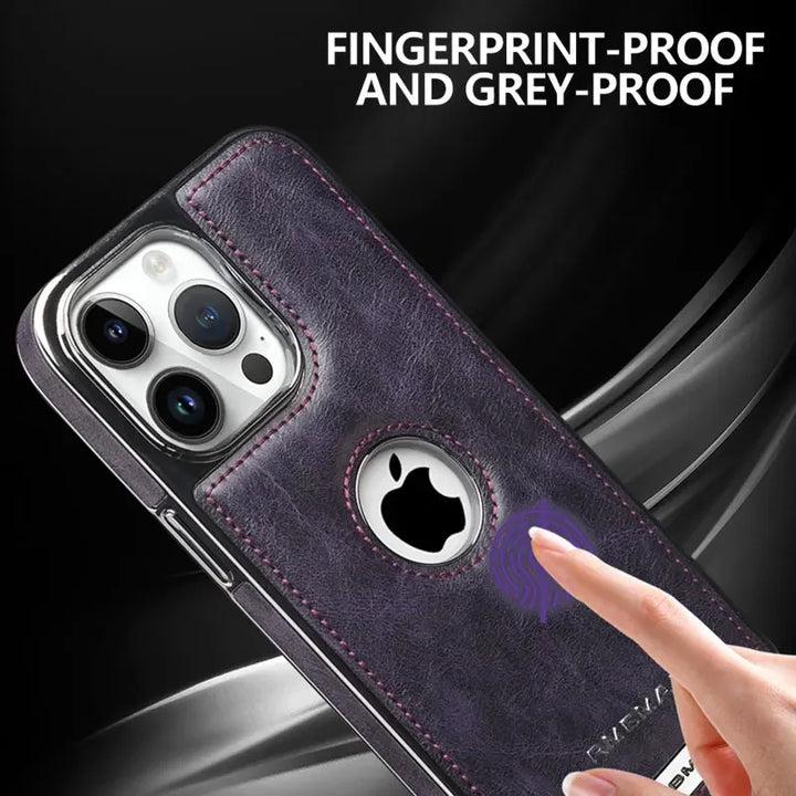 Business Leather Phone Case for iPhone 11 12 13 14 15 16 Pro Max Plus Magsafe