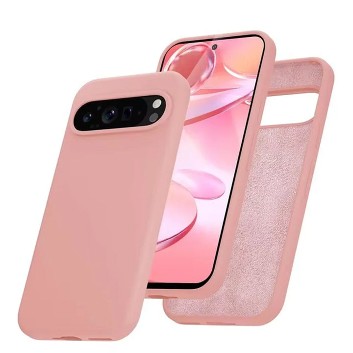 Liquid Silicone Case for Google Pixel 9 Pro – Soft Touch Matte Shockproof Back Cover