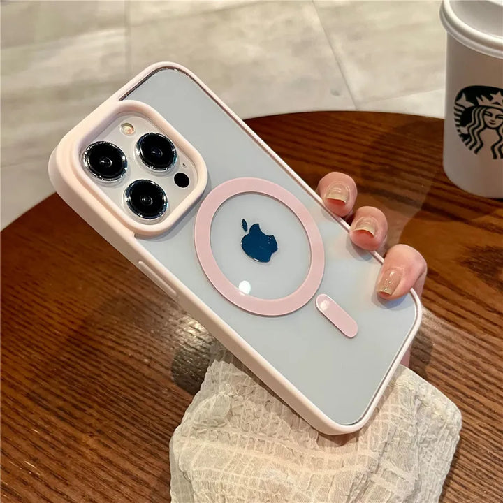 Transparent MagSafe case for iPhone 16 pro Max